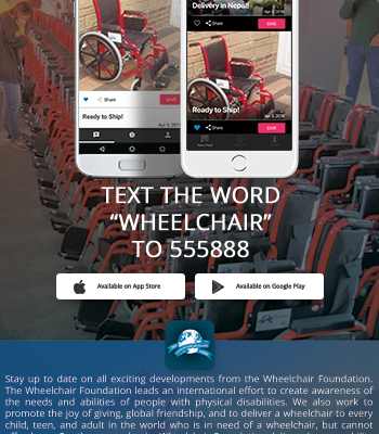 Wheelchair Foundation App