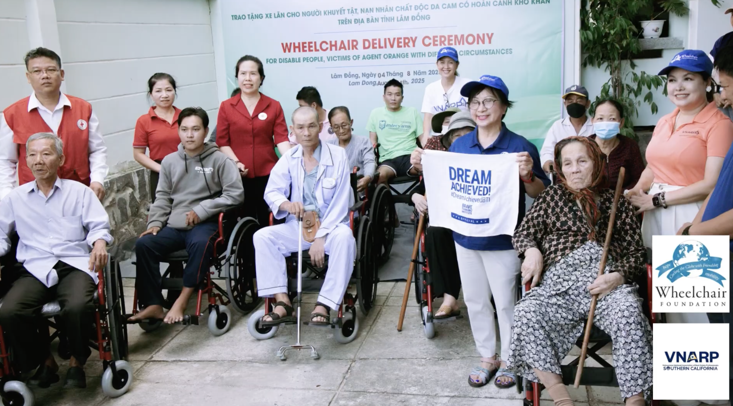 Wheelchair Distribution Vietnam 2025 Organized VNARP leaders KimNguyen & Mindy Luong July 28-August 4