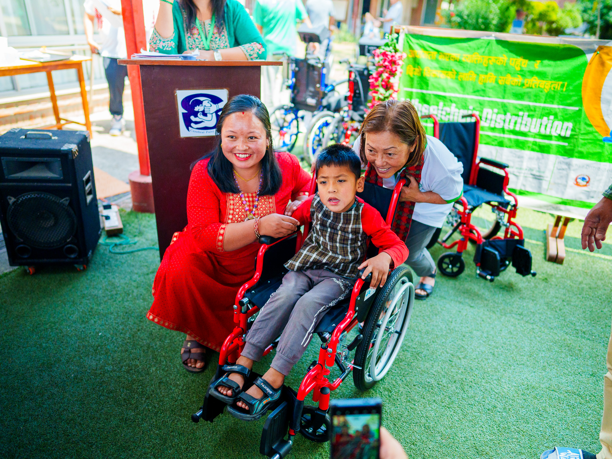 A Wheelchair Recipient